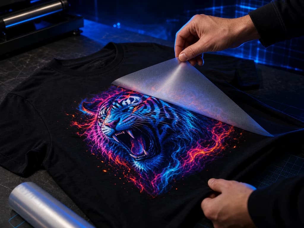 Transfer DTF a todo color aplicado sobre una camiseta